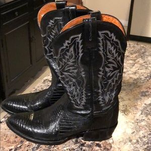 Dan post black leather men’s boots